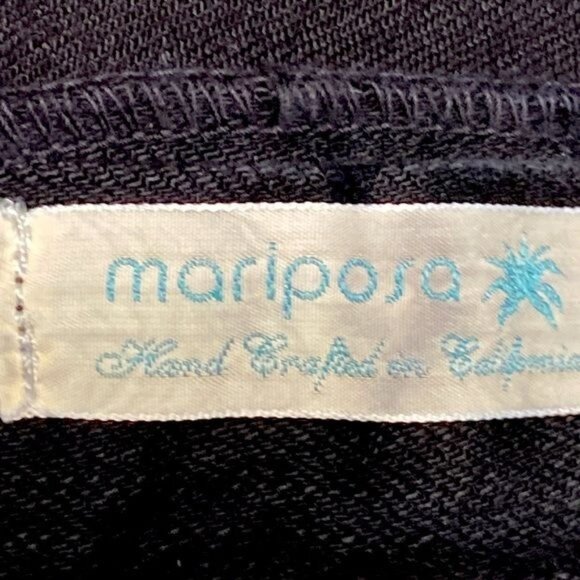 Agave Nectar Premium Denim Classic Straight Blackout Supima Flex Jet Black Jeans - Picture 4 of 13